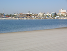 Unspoilt Mar Menor beach in San Pedro just after it was cleaned in the morning